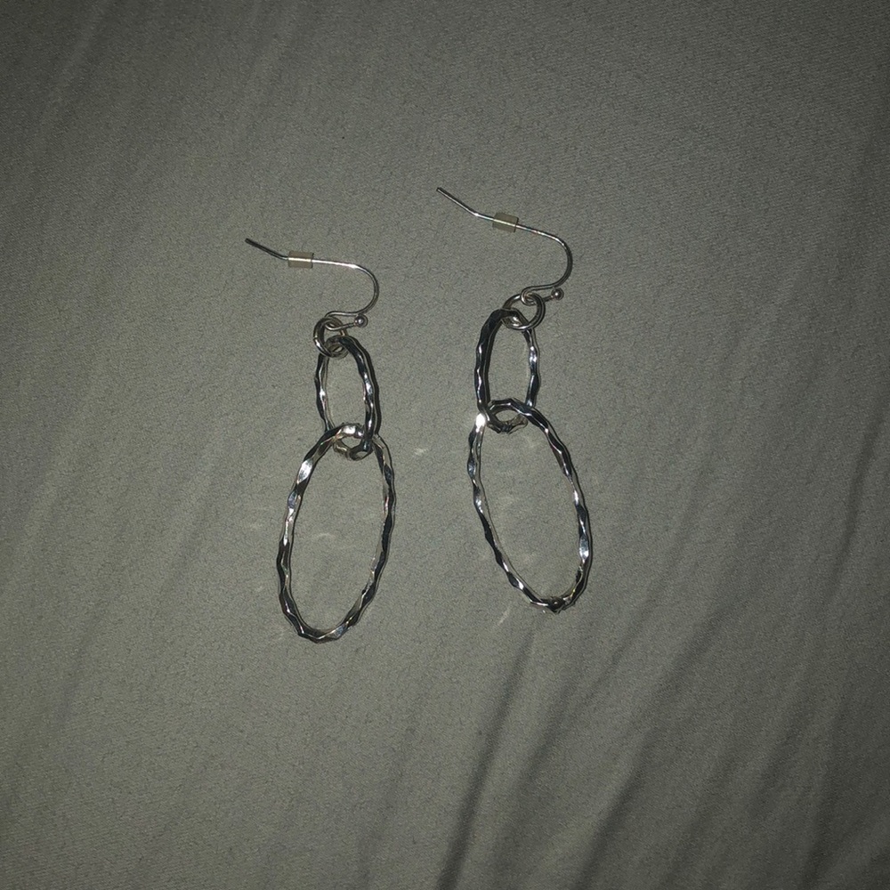 Silver earrings